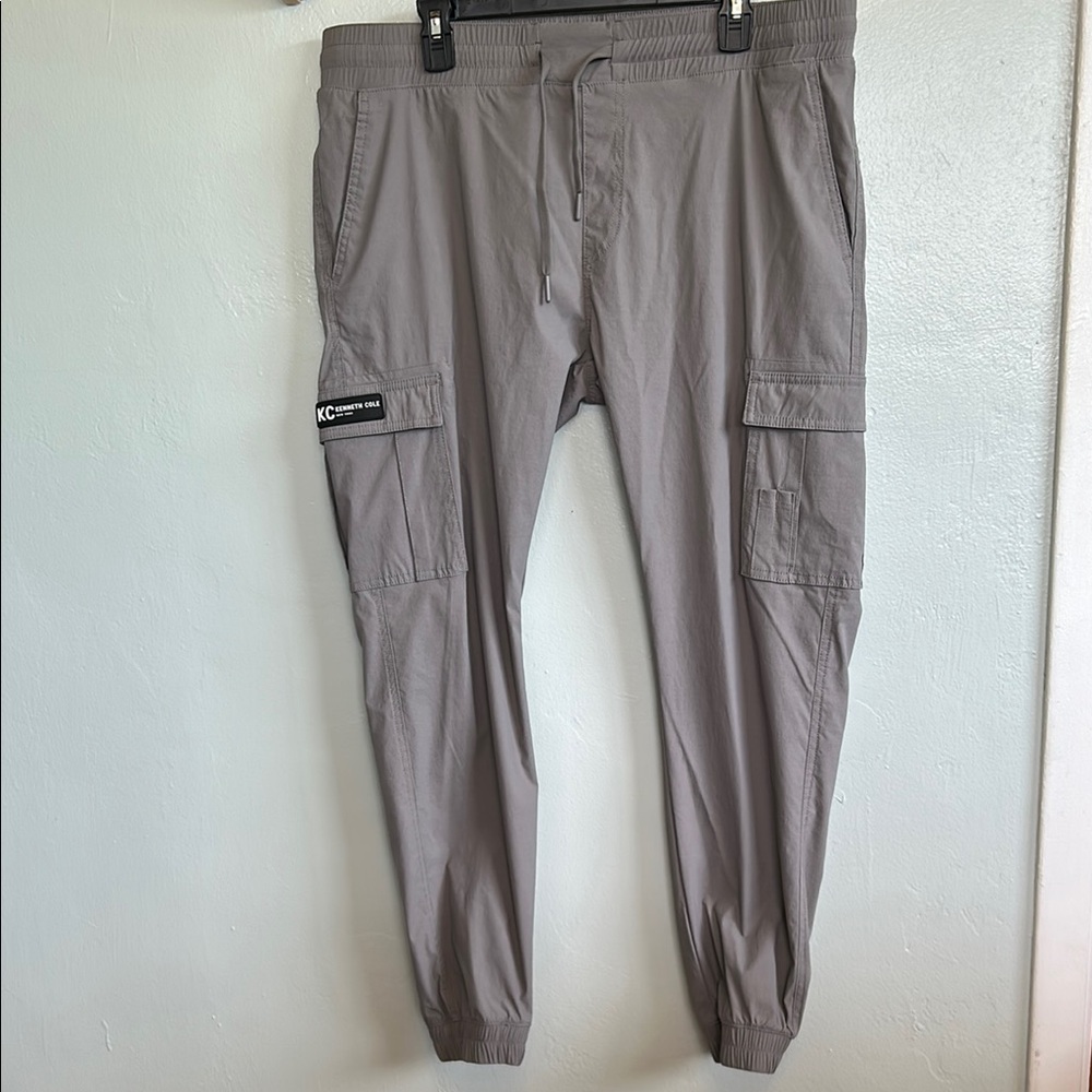 Kenneth Cole Gray Cargo Pants Jogger Style